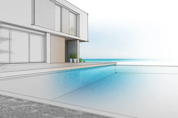 3D Custom Pool Design Los Angeles