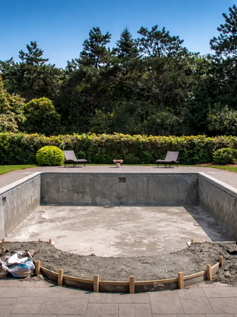 Professional pool vacuuming and maintenance service for crystal clear water